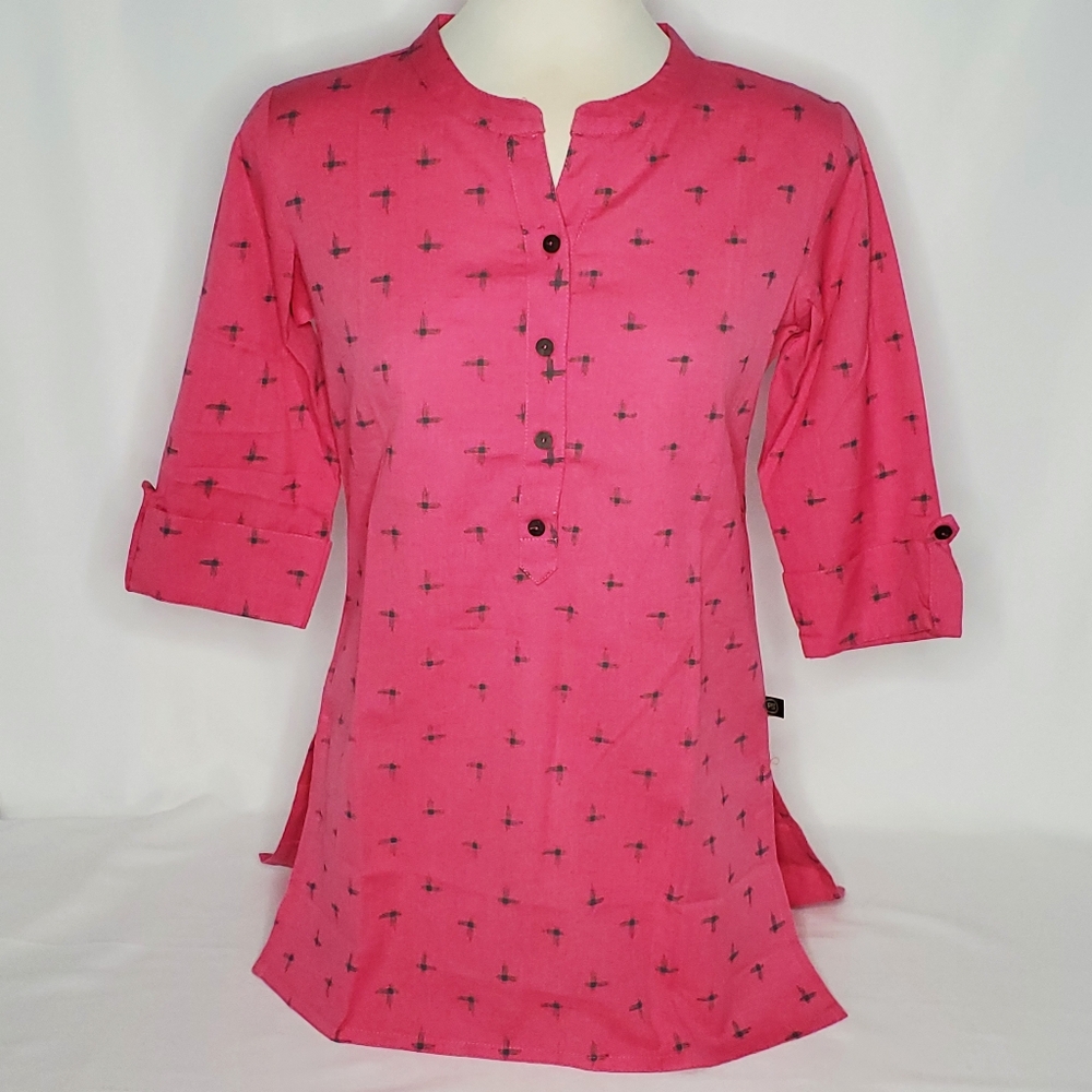 Women's Geometric Printed Cotton Blend Kurti